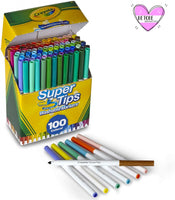 Rotuladores Crayola Super Tips 100 Colores Diferentes - Crayola