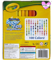 Rotuladores Crayola Super Tips 100 Colores Diferentes - Crayola