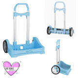 Carro Portamochilas Safta Evolution Azul Celeste Carro Para Mochilas Grandes - Safta