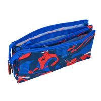 Estuche / Portatodo De Tres Compartimentos Spiderman Marvel