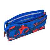 Estuche / Portatodo De Tres Compartimentos Spiderman Marvel