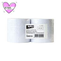 Etiquetas Adhesivas Para Etiquetadoras De 1 línea 1000 Etiquetas Blancas Precios 21x12 mm - Apli