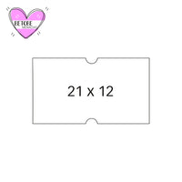 Etiquetas Adhesivas Para Etiquetadoras De 1 línea 1000 Etiquetas Blancas Precios 21x12 mm - Apli