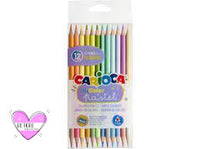Carioca Lápices Colores Pastel 12 Unidades 24 Colores