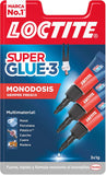 Loctite Super Glue-3 Original Mini Trio- Monodosis - Pegamento Fuerte De Contacto - Loctite