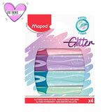 Marcadores Rotuladores Colores Pastel Con Purpurina 4 Colores - Maped