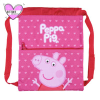 Saquito Mochila Peppa Pig Corazones