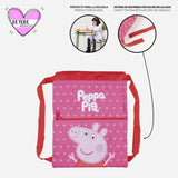 Saquito Mochila Peppa Pig Corazones