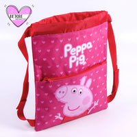 Saquito Mochila Peppa Pig Corazones