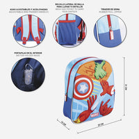 Mochila Infantil Avengers Marvel 3D ( Con Luces )