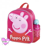 Mochila Infantil 3D Peppa Pig Con Botella Incluida - Cerdá