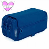 Estuche Portatodo Cuatro Compartimentos 4 Cremalleras Colorline - Office Box