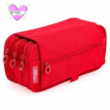 Estuche Portatodo Cuatro Compartimentos 4 Cremalleras Colorline - Office Box