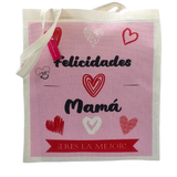 Tote Bag de tela Ecológica Felicidades Mamá Eres la Mejor