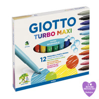 Giotto Rotuladores Turbo Maxi Giotto 12 Colores Punta 5mm - Giotto