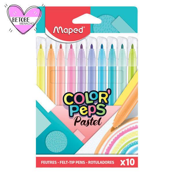 Maped Marcadores Rotuladores Mágicos ColorPeps 10 Colores – Be To Be Menacho