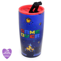 Taza Térmica De Viaje - Reutilizable En Acero Inoxidable- Game Over Arcade - 550 ml - Puckator