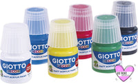 Giotto Témpera Acrílica Pack De 6 Colores. 25ml.