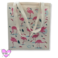 Tote Bag Ecológica De Yute Flamencos De Doñana