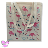 Tote Bag Ecológica De Yute Flamencos De Doñana