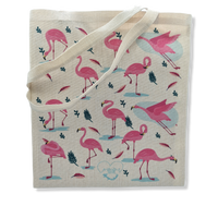 Tote Bag Ecológica De Yute Flamencos De Doñana