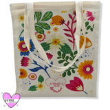 Tote Bag Ecológica De Yute Jardín De Primavera