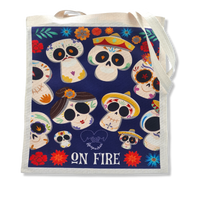 Tote Bag Ecológica De Yute Calaveras Catrinas