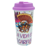 Vaso Térmico La Vida Es Un Carnaval - Carnaval De Badajoz