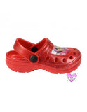 Chanclas / Zuecos Playa Piscina Rojo Brillantina Minnie Mouse